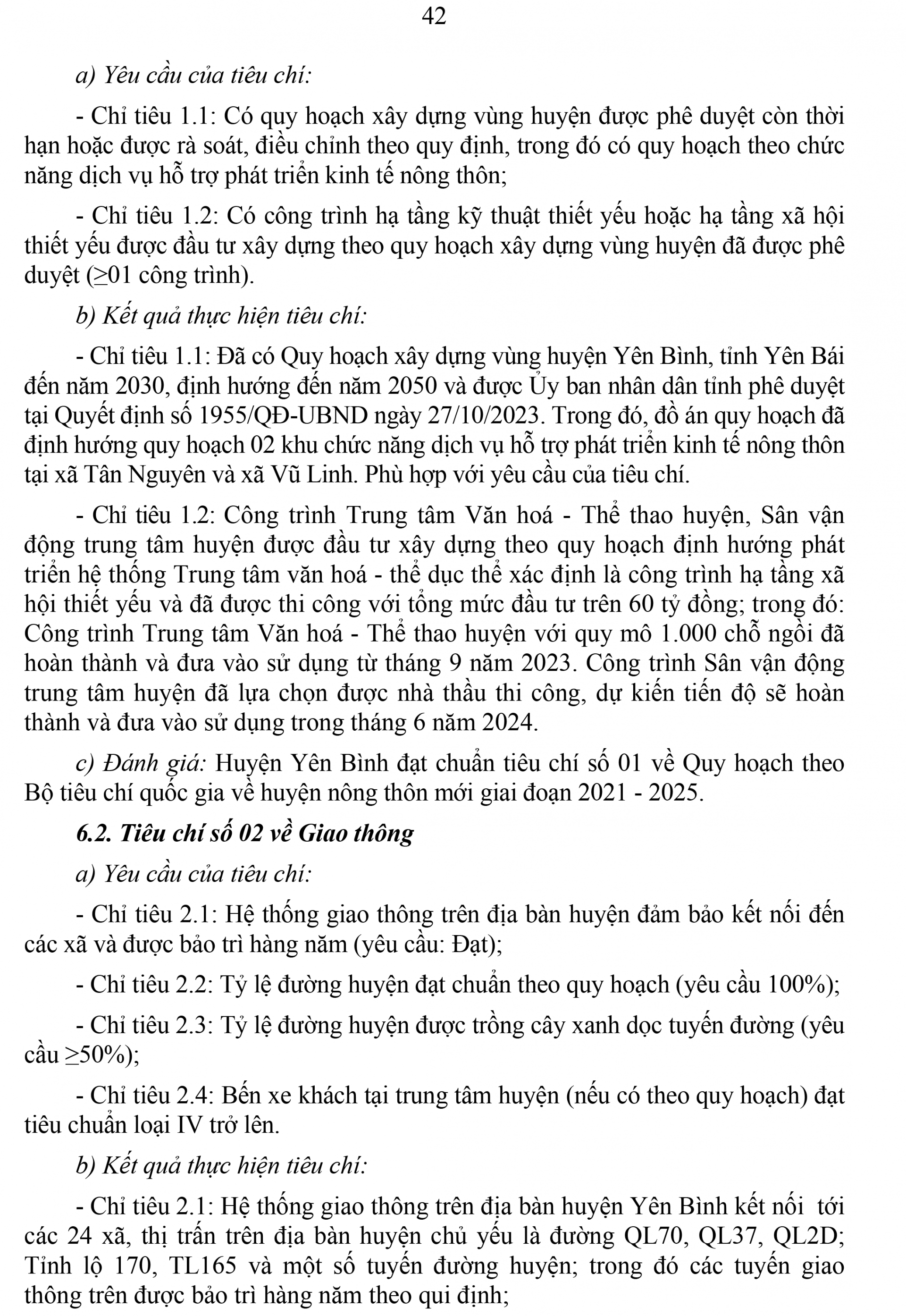 UBND tỉnh lấy ý kiến nhân dân về kết quả thẩm tra và mức độ đạt chuẩn NTM năm 2023 đối với huyện Yên Bình