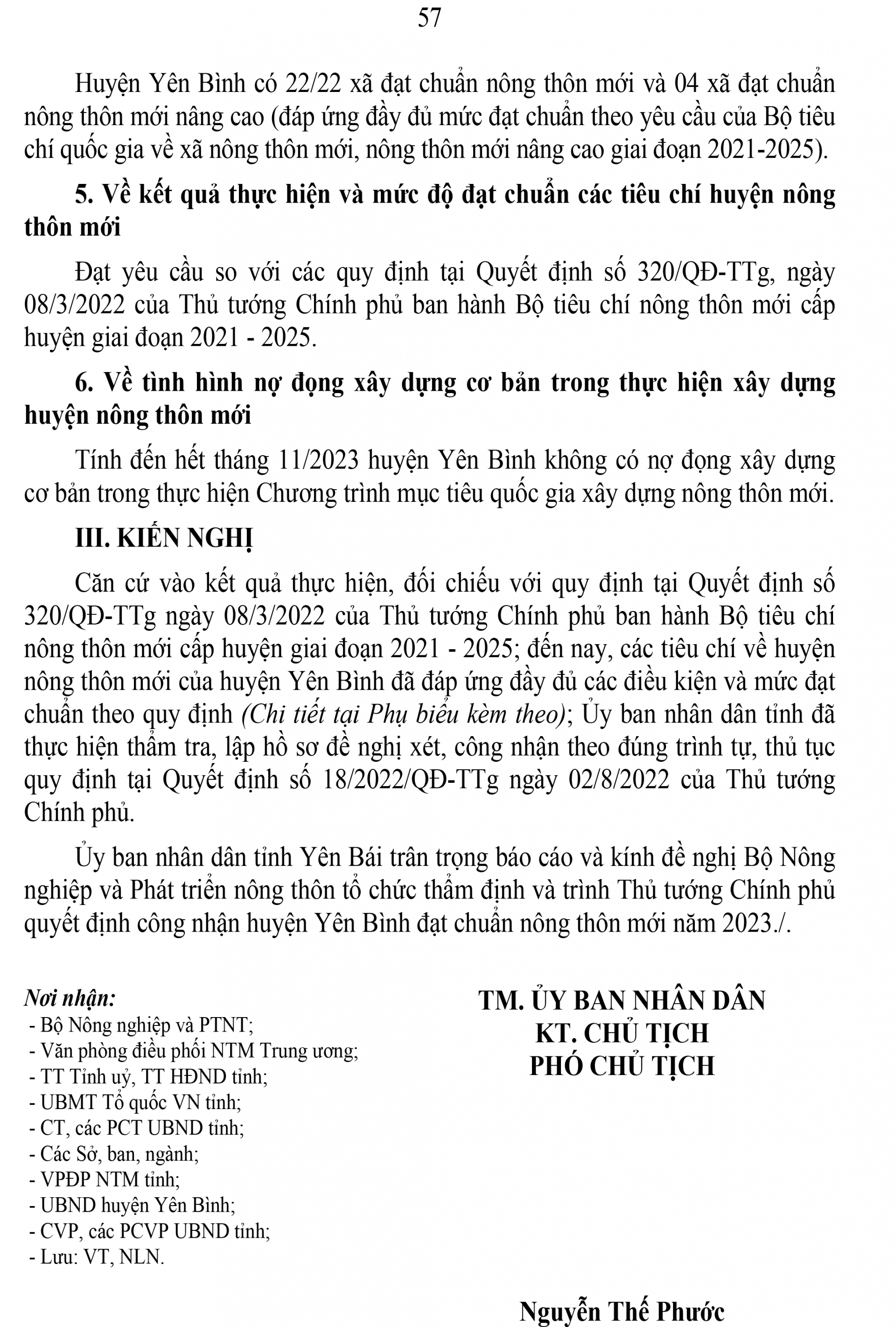 UBND tỉnh lấy ý kiến nhân dân về kết quả thẩm tra và mức độ đạt chuẩn NTM năm 2023 đối với huyện Yên Bình