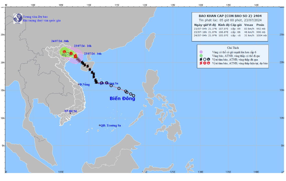 Bão số 2 giật cấp 11 trên vùng ven biển Quảng Ninh - Hải Phòng - Ảnh 1.