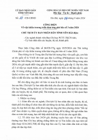 Công điện của UBND tỉnh Yên Bái về việc khẩn trương triển khai ứng phó bão số 3 năm 2024