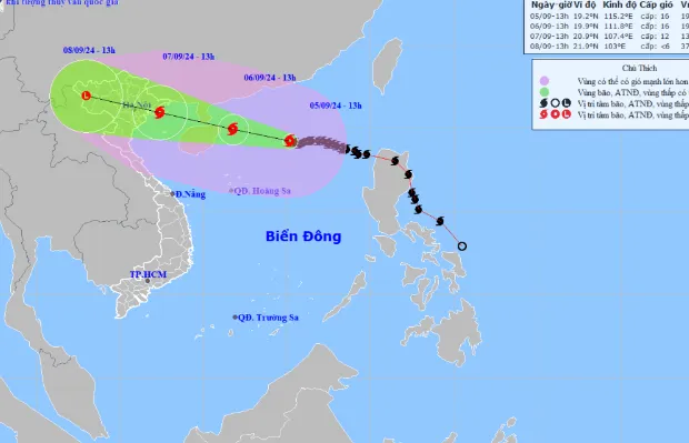 Khi nào bão số 3 đổ bộ vào đất liền nước ta? - Ảnh 1.
