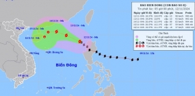 Bão số 8 mạnh cấp 10 ảnh hưởng vùng biển các tỉnh miền Trung