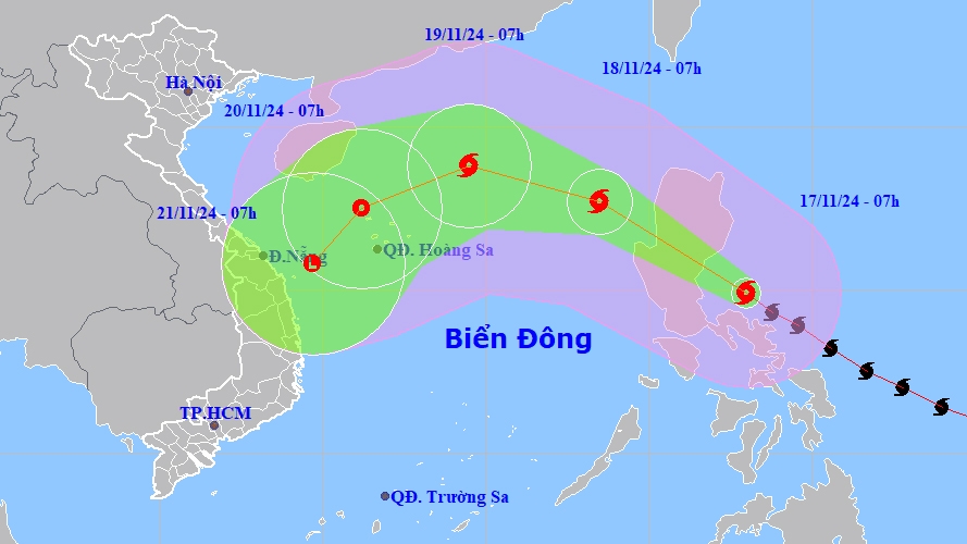 sieu bao man-yi di chuyen theo huong tay bac hinh anh 1