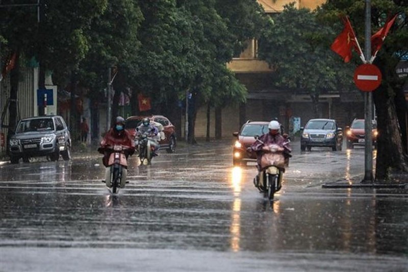 Khu vực Hà Nội có mưa, trời lạnh, nhiệt độ cao nhất 21-23 độ C. (Ảnh minh họa)