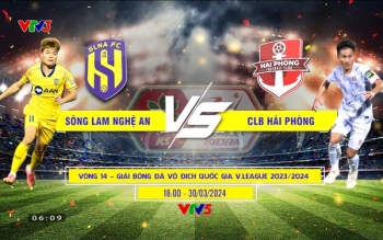 Lịch thi đấu và trực tiếp V.League hôm nay 30/3 | Tâm điểm Sông Lam Nghệ An gặp CLB Hải Phòng