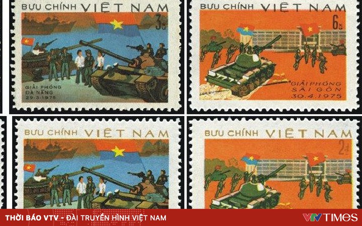 Tem bưu chính lưu dấu ngày Thống nhất