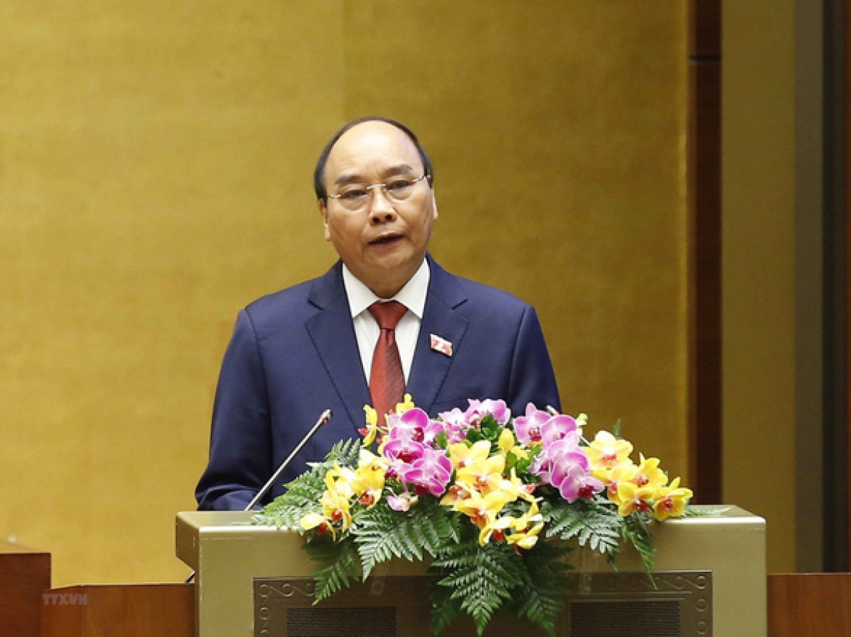 Chủ tịch nước Nguyễn Xuân Phúc gửi lời chúc mừng đến toàn thể các thế hệ những người làm báo cả nước. Ảnh: TTXVN.