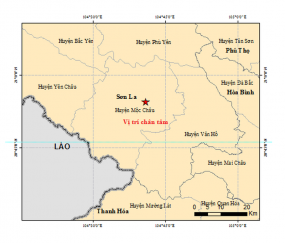2 trận động đất liên tiếp tại Sơn La