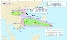 Bão số 7 đi vào đất liền các tỉnh từ Thái Bình đến Nghệ An và suy yếu dần thành áp thấp nhiệt đới