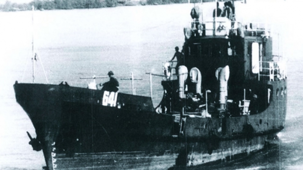 Tàu 641 (HQ671) đã góp phần làm nên huyền thoại đường Hồ Chí Minh trên biển (ảnh tư liệu)