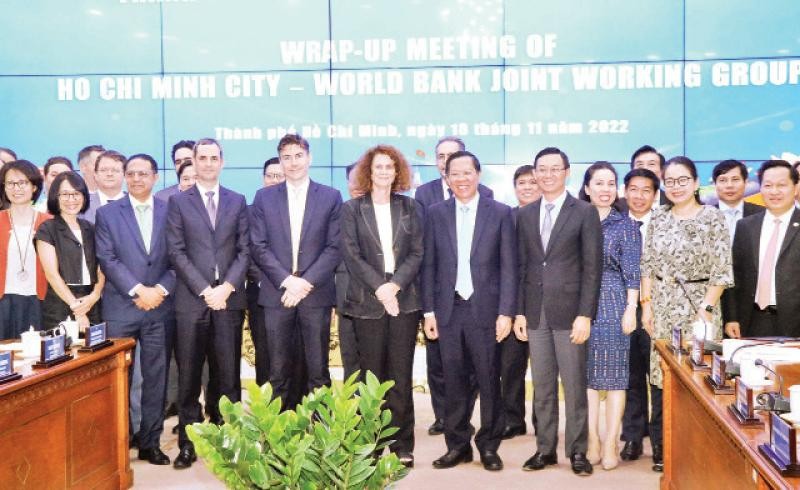 Thành phố Hồ Chí Minh và WB cùng nhóm HWG sẽ tiếp tục hợp tác giúp thành phố phát triển toàn diện, bền vững. (Ảnh XK)
