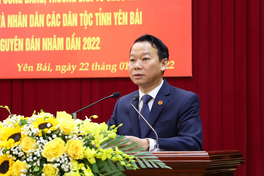 Đồng chí Trương Thị Mai - Ủy viên Bộ Chính trị - Trưởng Ban Tổ chức TW thăm, làm việc, chúc tết tại tỉnh Yên Bái