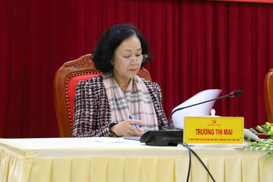 Đồng chí Trương Thị Mai - Ủy viên Bộ Chính trị - Trưởng Ban Tổ chức TW thăm, làm việc, chúc tết tại tỉnh Yên Bái