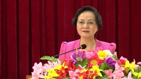 Bộ trưởng Bộ Nội vụ Phạm Thị Thanh Trà tiếp xúc cử tri,  vận động bầu cử tại tỉnh Yên Bái