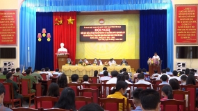 Bộ trưởng Bộ Nội vụ Phạm Thị Thanh Trà cùng các ứng cử viên ĐBQH, HĐND tỉnh tiếp xúc cử tri, vận động bầu cử tại huyện Trạm Tấu