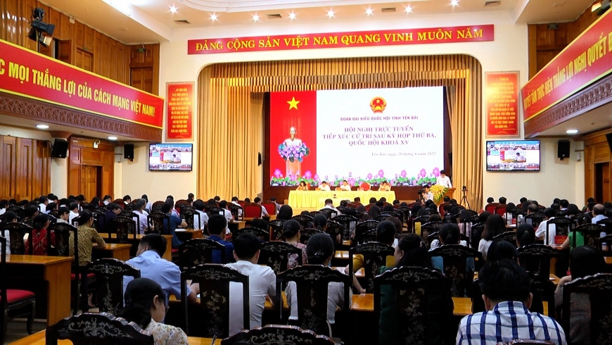Đoàn ĐBQH tỉnh Yên Bái tiếp xúc cử tri sau Kỳ họp thứ 3, Quốc hội khóa XV