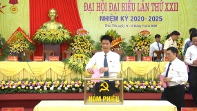 Đồng chí Nguyễn Thế Phước tái đắc cử chức danh Bí thư Huyện ủy Trấn Yên khóa XXII, nhiệm kỳ 2020 - 2025