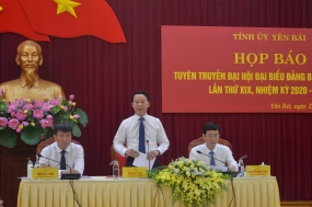 Họp báo trước Đại hội Đại biểu Đảng bộ tỉnh Yên Bái lần thứ XIX, nhiệm kỳ 2020 – 2025