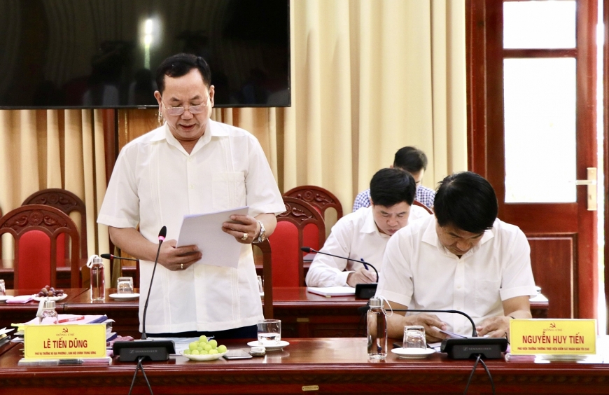 Công bố dự thảo kết quả kiểm tra tại tỉnh Yên Bái về công tác phòng chống tham nhũng, tiêu cực