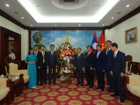 Lãnh đạo UBND tỉnh Yên Bái chúc mừng ngày Quốc khánh nước CHDCND Lào