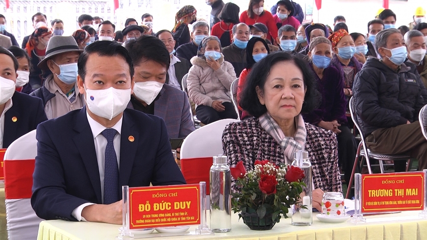Đồng chí Trương Thị Mai- UV Bộ Chính trị, Bí thư TW Đảng, Trưởng BTC TW thăm và chúc Tết tại Yên Bái