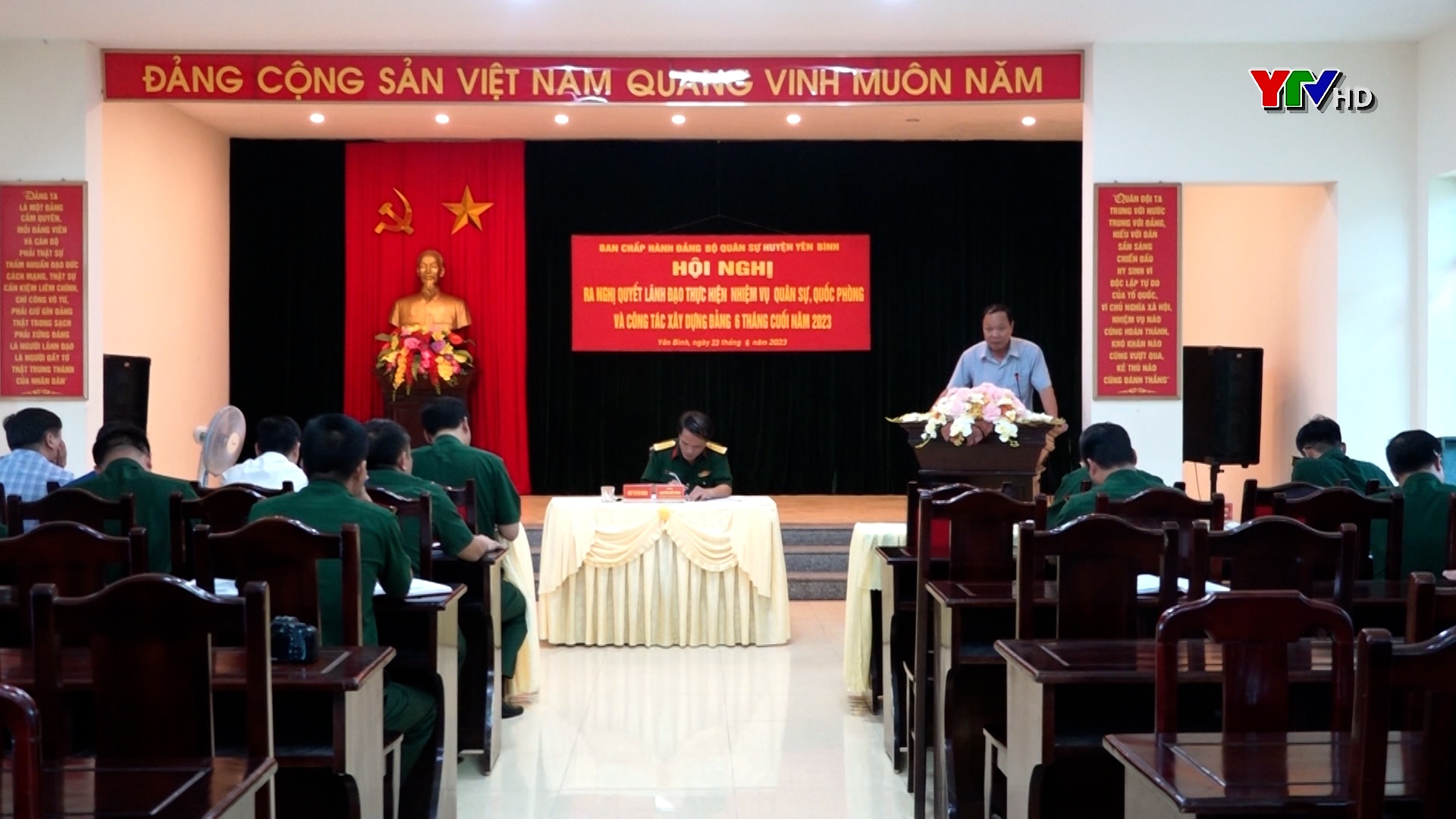 Đảng uỷ quân sự huyện Yên Bình ra nghị quyết lãnh đạo thực hiện nhiệm vụ 6 tháng cuối năm 2023