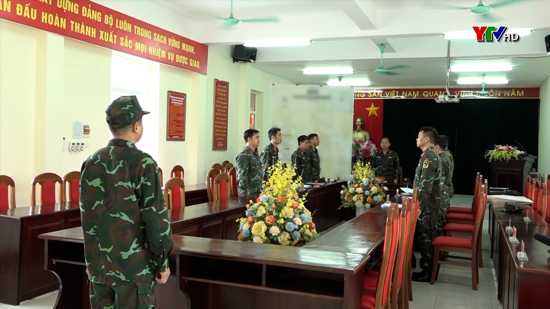 Ban CHQS huyện Văn Yên luyện tập chỉ huy cơ quan giai đoạn II tổ chức chuẩn bị tác chiến phòng thủ