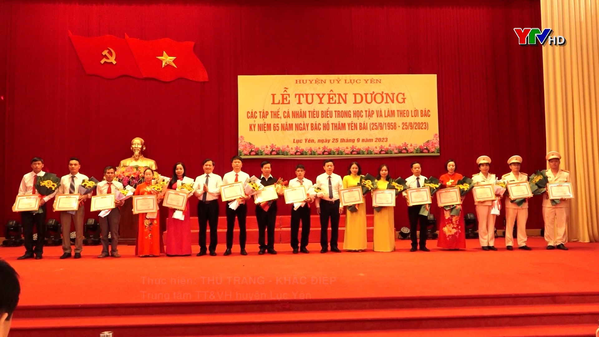 Huyện ủy Lục Yên tuyên dương 65 tập thể và cá nhân có thành tích tiêu biểu trong học tập và làm theo Bác