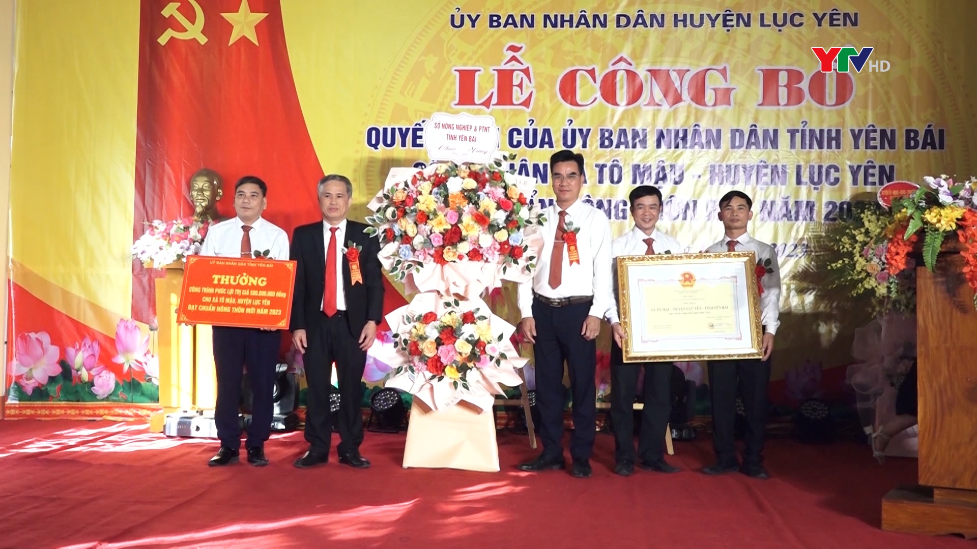 Xã Tô Mậu, huyện Lục Yên được công nhận đạt chuẩn nông thôn mới năm 2023