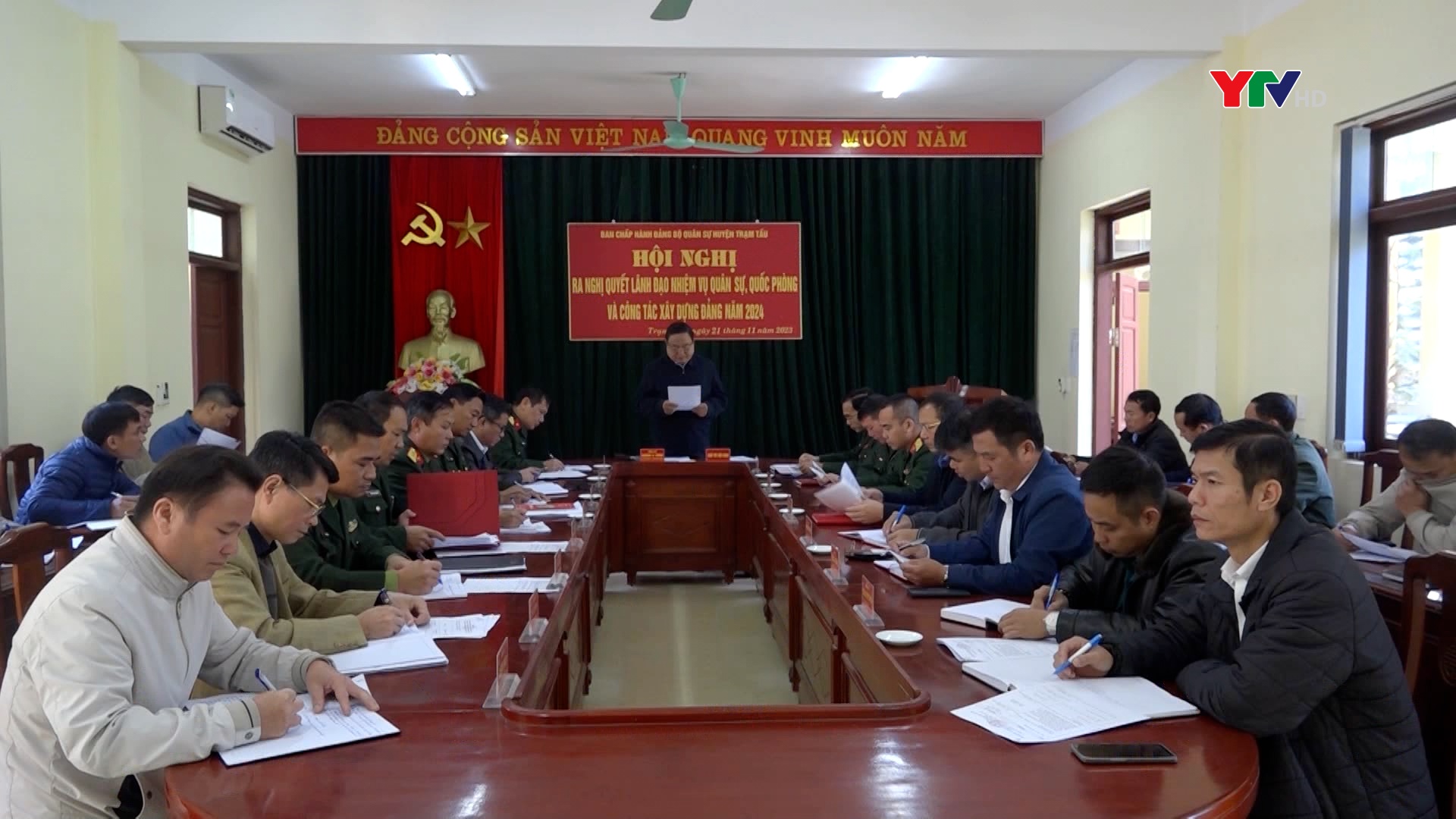 Đảng ủy quân sự huyện Trạm Tấu ra nghị quyết lãnh đạo thực hiện nhiệm vụ QS-QP và công tác xây dựng Đảng năm 2024