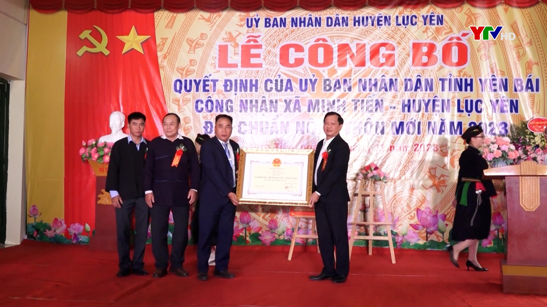 Xã Minh Tiến, huyện Lục Yên đạt chuẩn nông thôn mới năm 2023
