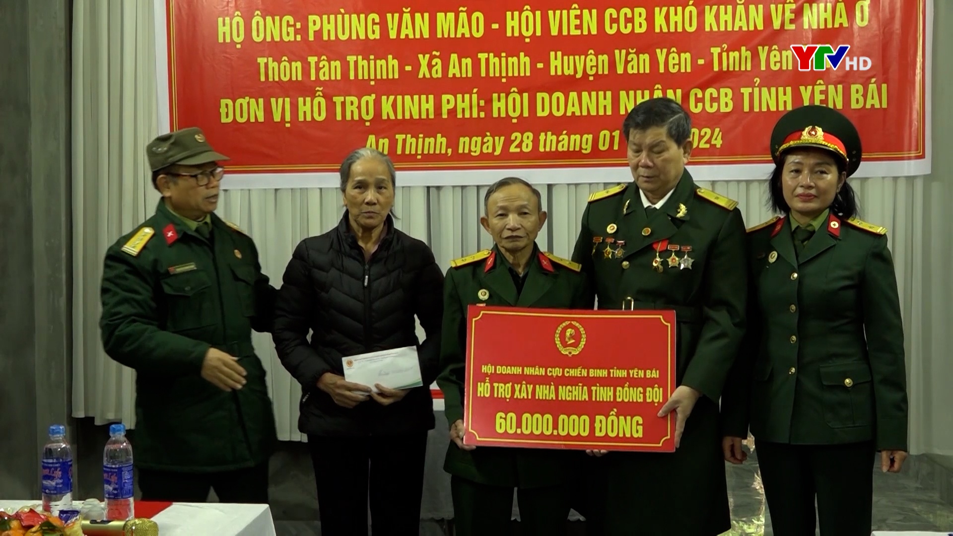 Hội Cựu chiến binh tỉnh bàn giao“Nhà tình nghĩa đồng đội” tại thôn Tân Thịnh, xã An Thịnh, huyện Văn Yên