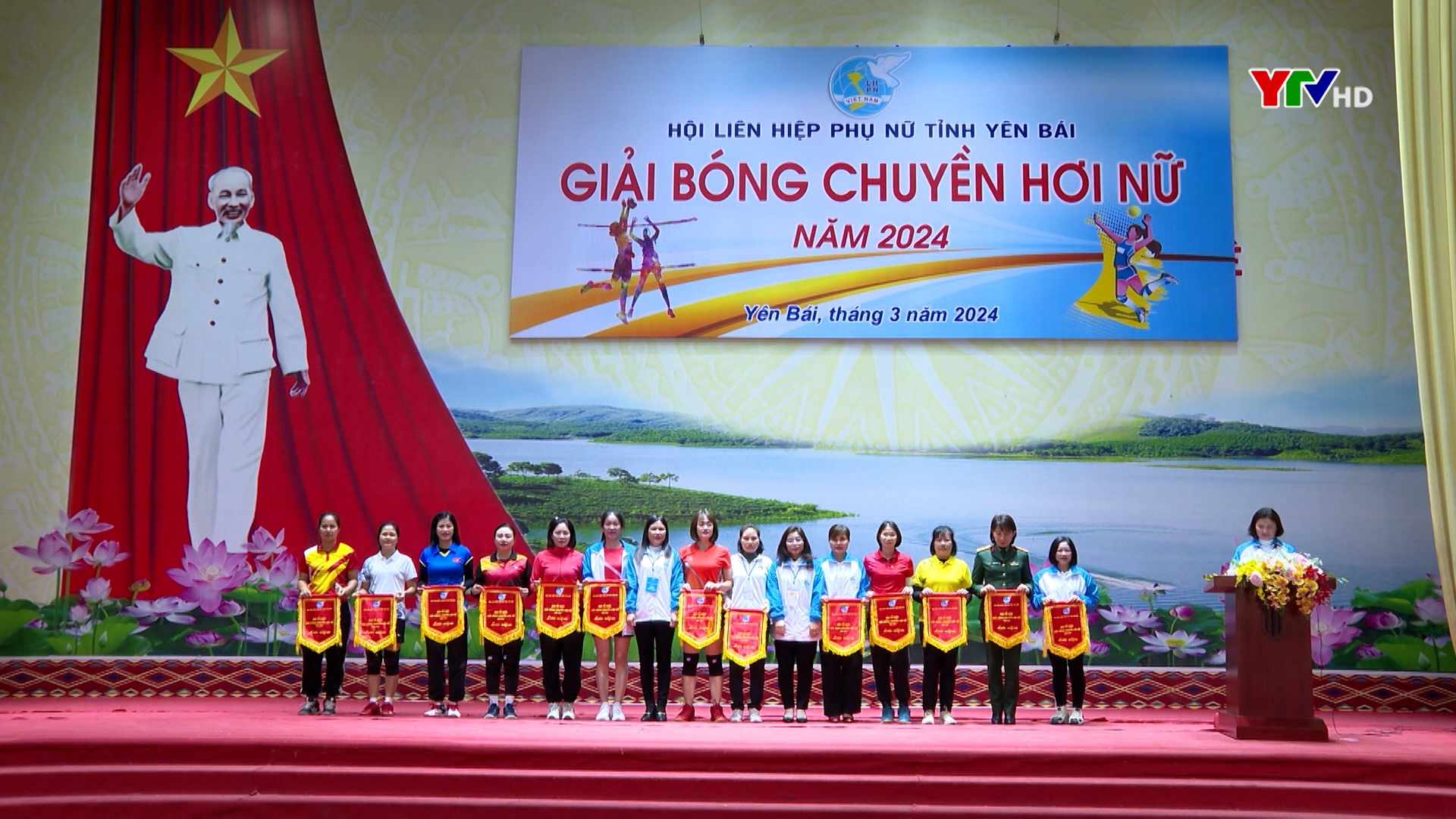 Hơn 100 vận động viên tham gia giải Bóng chuyền hơi nữ năm 2024