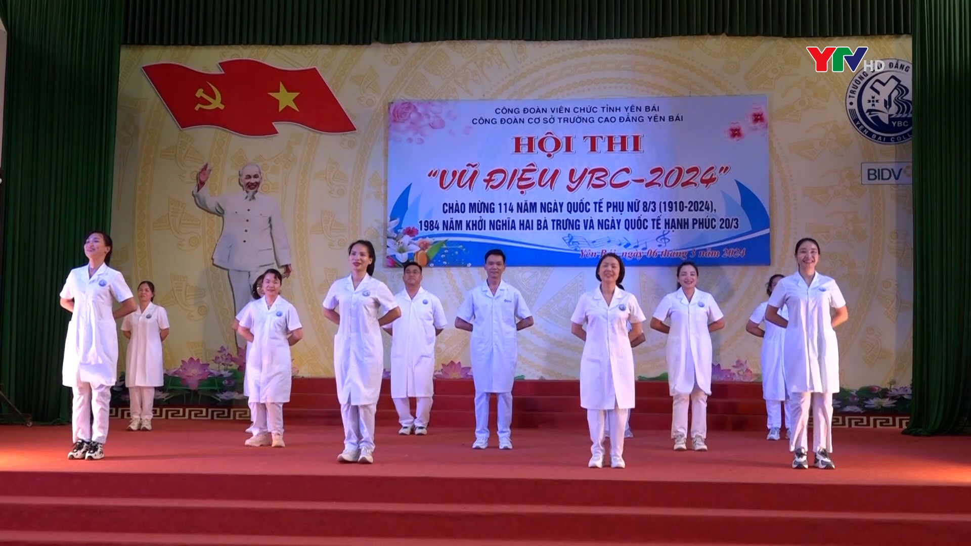 Hội thi "Vũ điệu YBC - 2024" tại Trường Cao đẳng Yên Bái