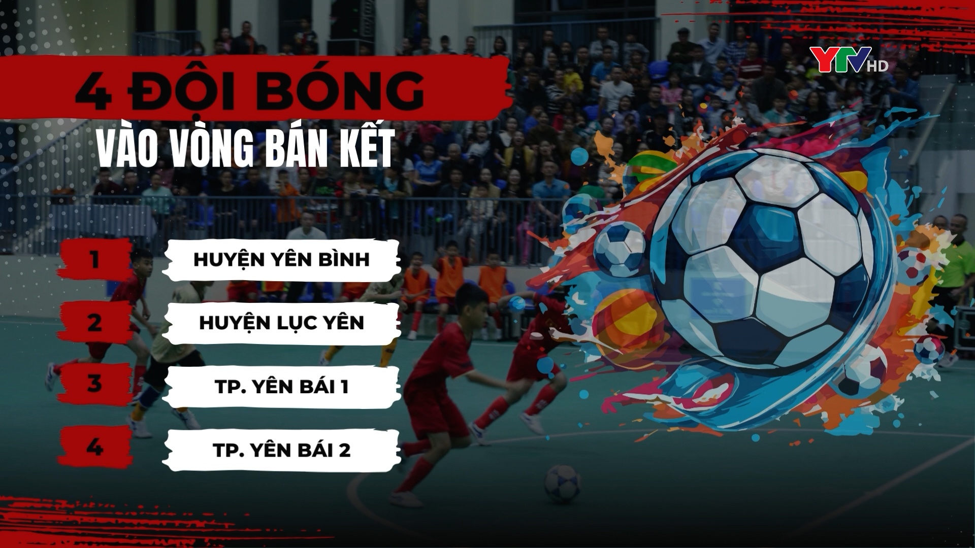 Xác định 4 đội bóng vào bán kết giải Bóng đá nhi đồng tỉnh Yên Bái lần thứ XX năm 2024