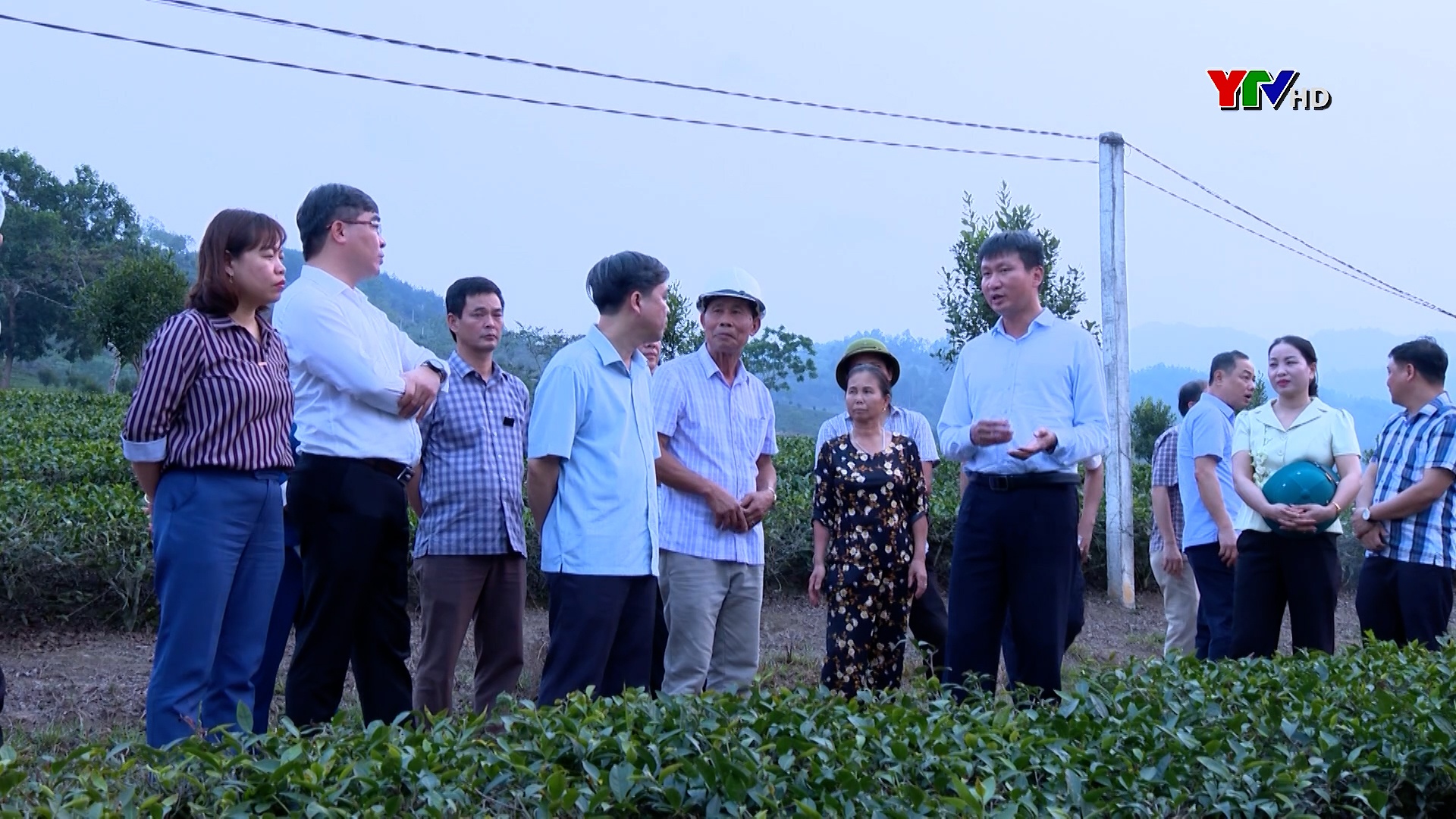 Đồng chí Chủ tịch UBND tỉnh Trần Huy Tuấn kiểm tra thực tế một số mô hình phát triển sản xuất tại huyện Văn Chấn