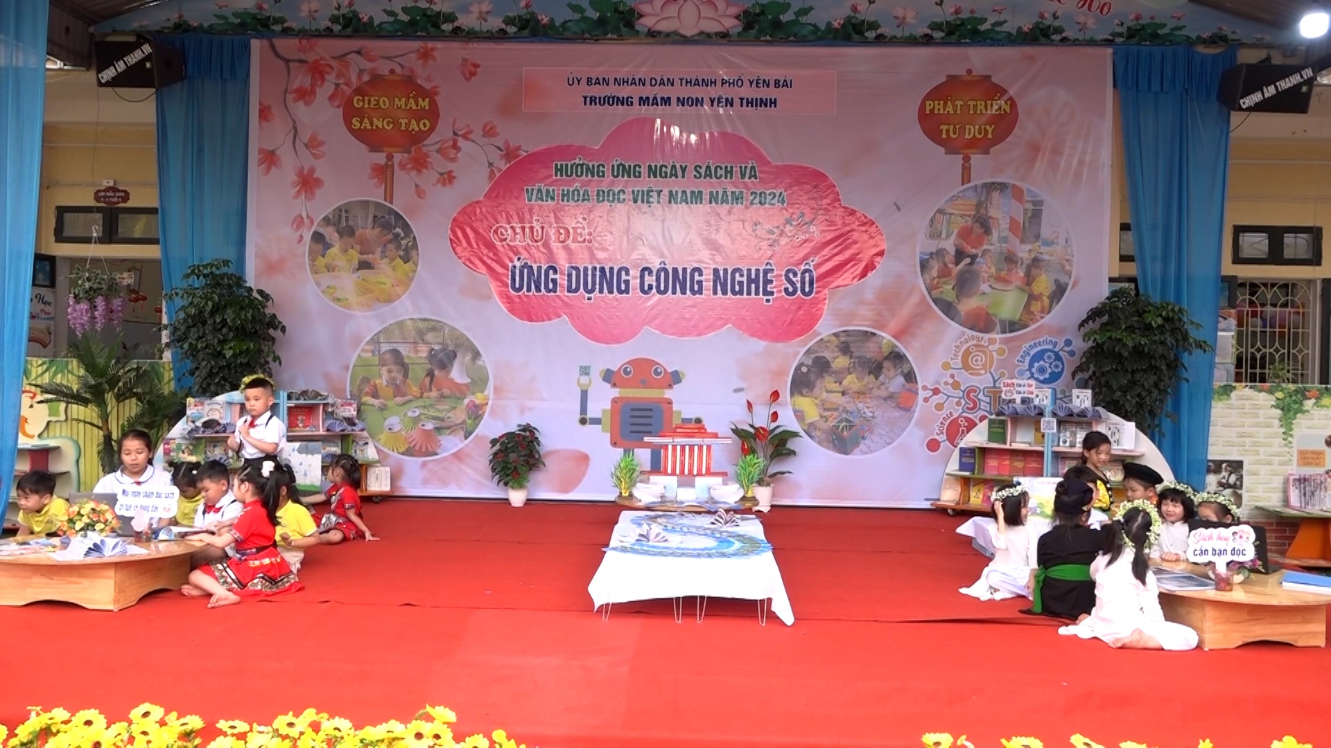 Trường Mầm non Yên Thịnh (TP Yên Bái) tổ chức Ngày Sách và văn hóa đọc năm 2024