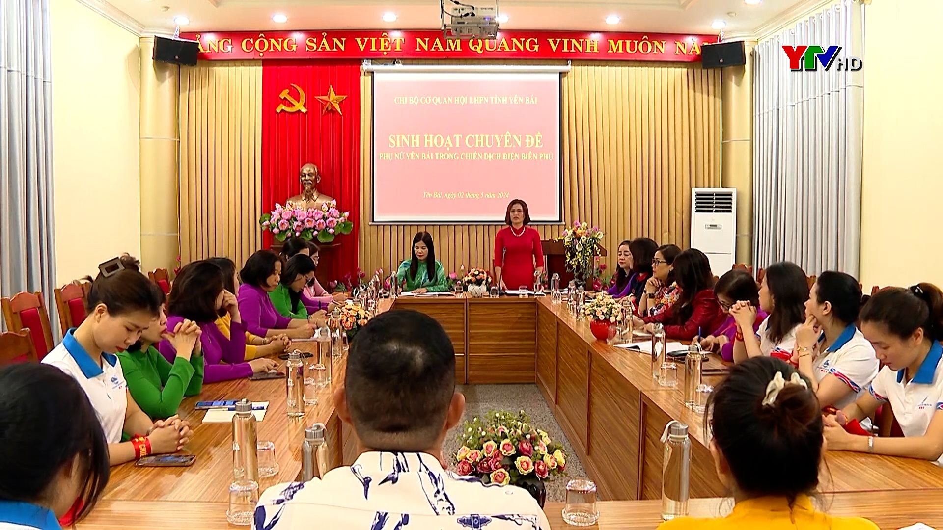 Chi bộ Hội LHPN tỉnh sinh hoạt chuyên đề "Phụ nữ Yên Bái trong chiến dịch Điện Biên Phủ"