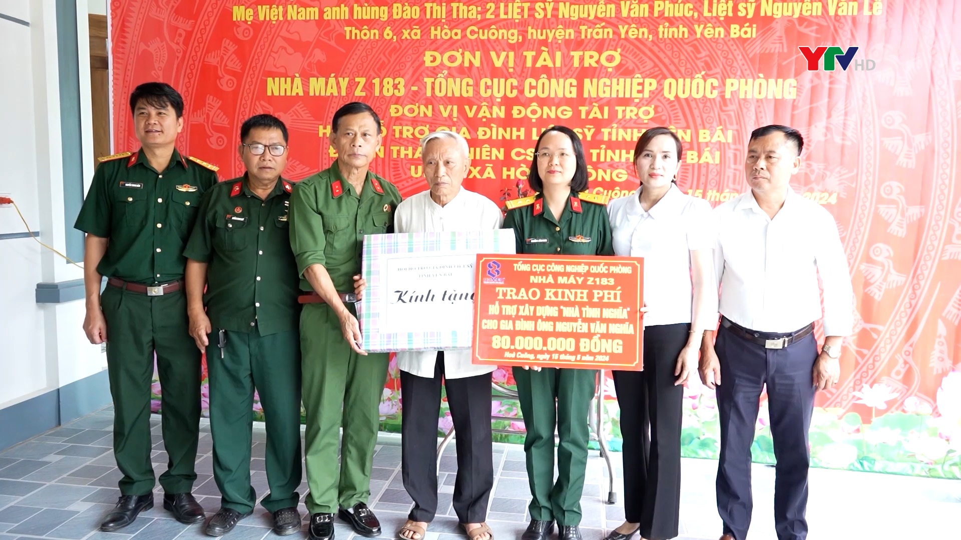 Hội Hỗ trợ gia đình liệt sỹ tỉnh Yên Bái bàn giao nhà tình nghĩa tại xã Hòa Cuông, huyện Trấn Yên