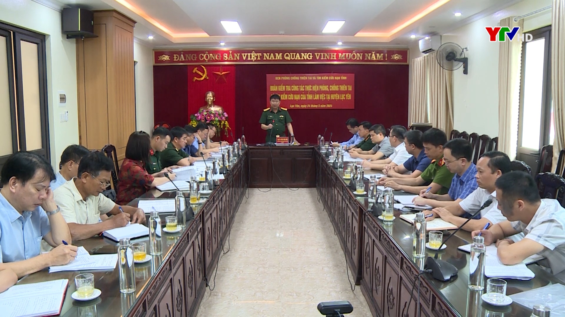 Ban Chỉ huy PCTT-TKCN tỉnh Yên Bái làm việc huyện Lục Yên