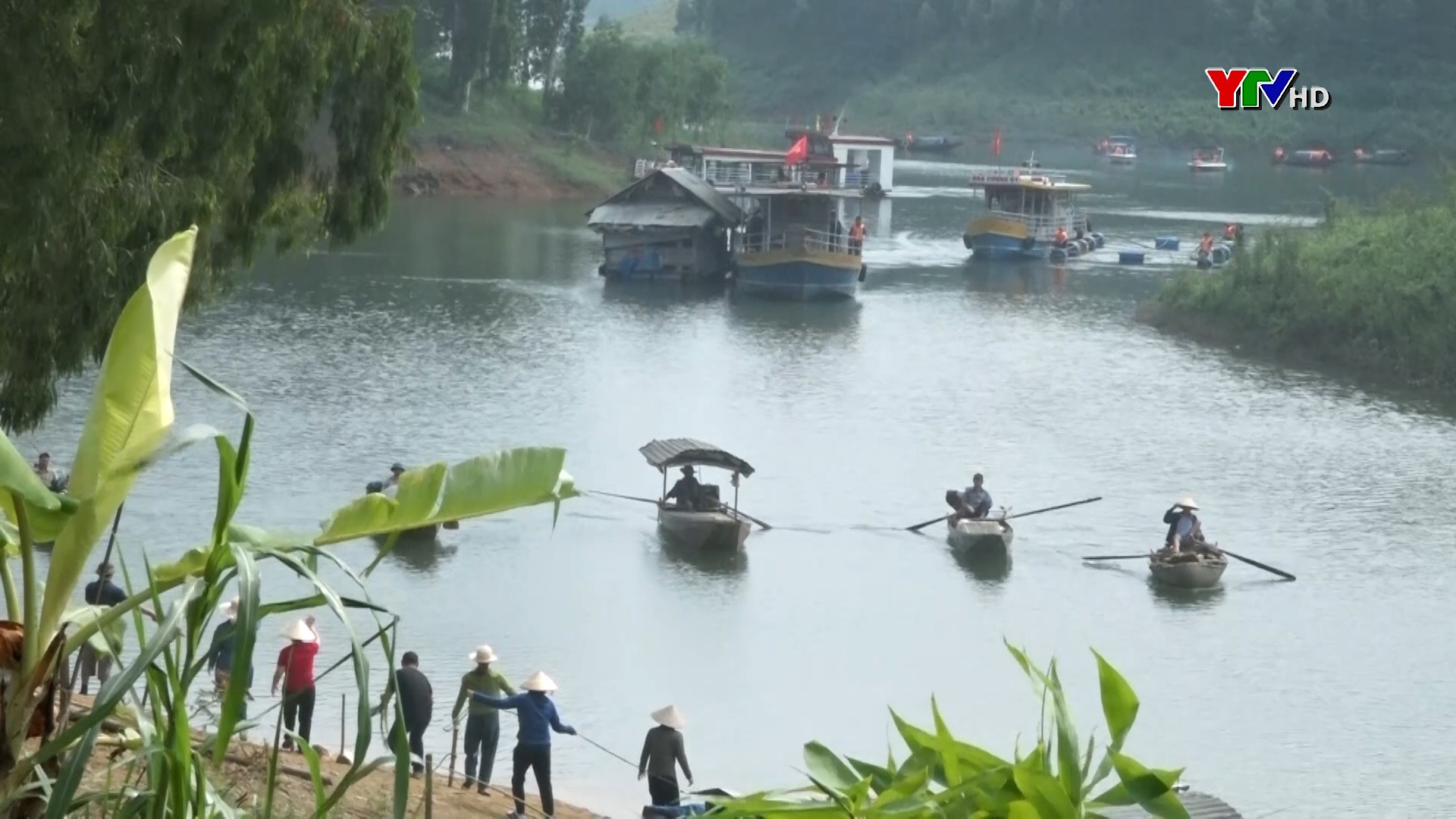 Yên Bình: Diễn tập ứng phó bão lụt, tìm kiếm cứu nạn tại thị trấn Yên Bình