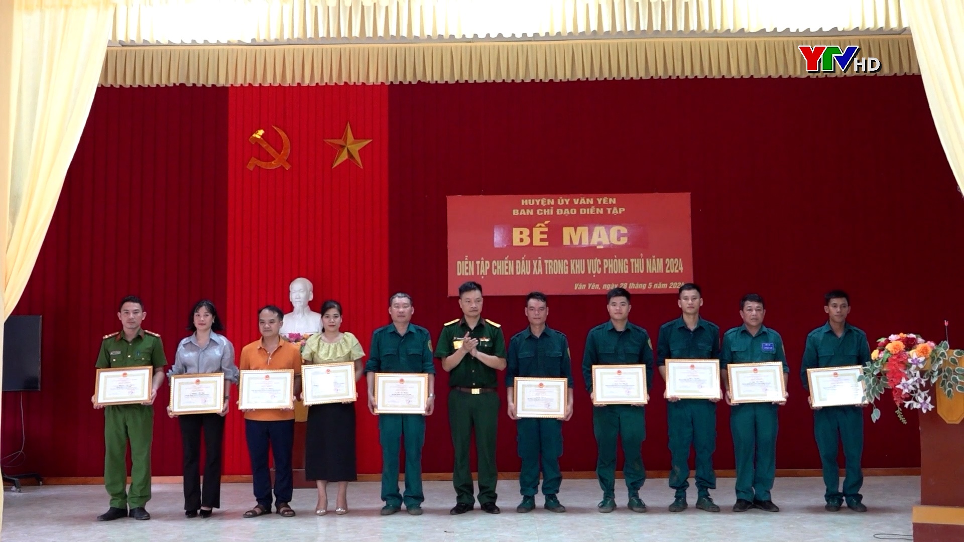 Văn Yên: Diễn tập chiến đấu xã Đại Sơn, An Thịnh trong khu vực phòng thủ năm 2024