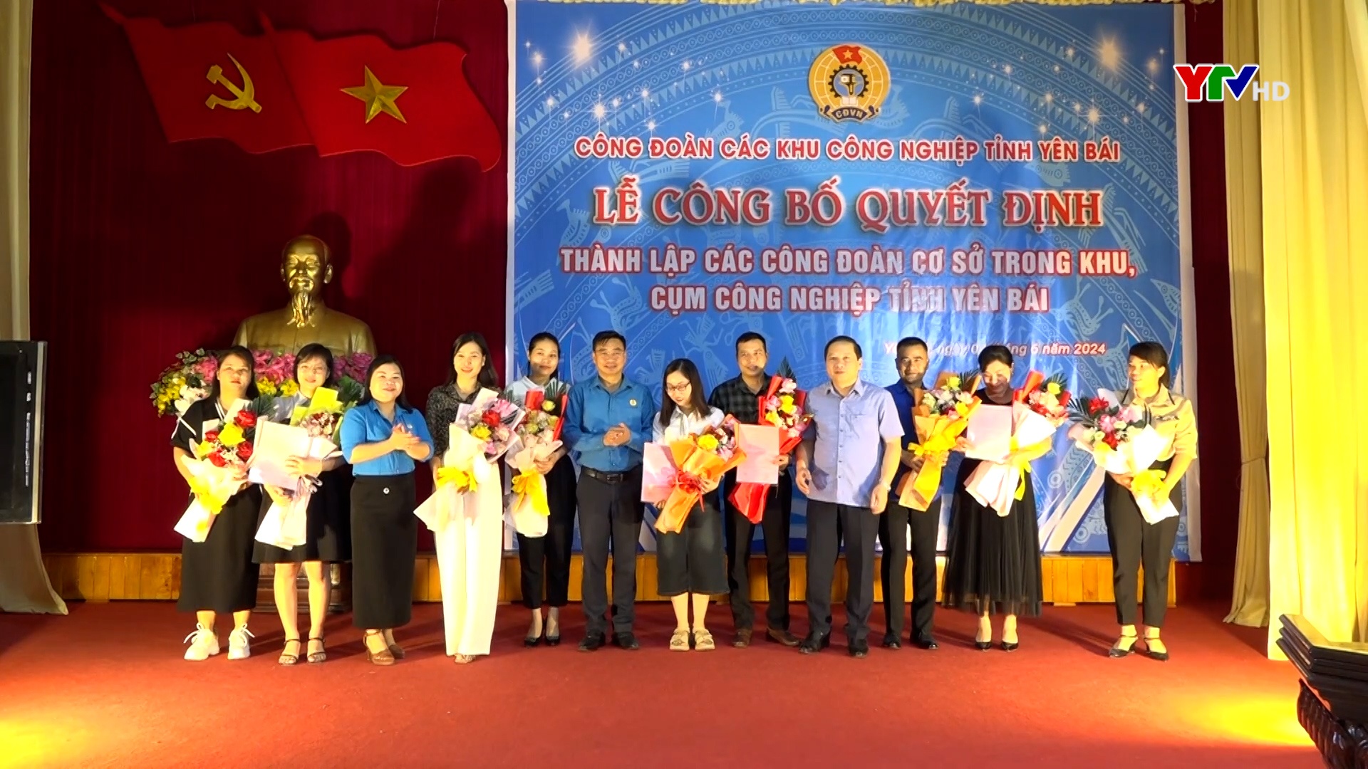 Công bố quyết định thành lập các công đoàn cơ sở trong khu, cụm công nghiệp tỉnh Yên Bái