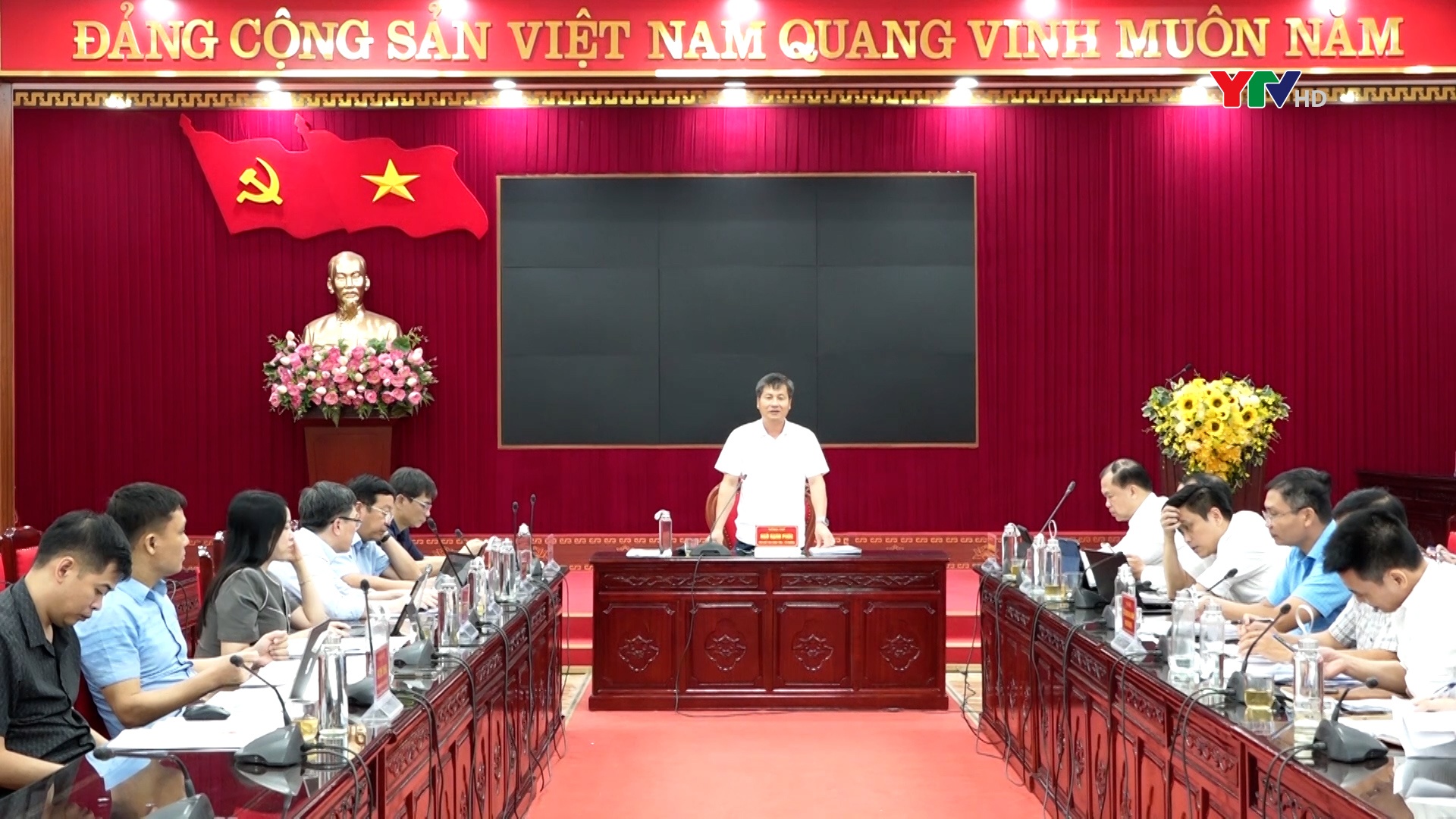 Đồng chí Phó Chủ tịch UBND tỉnh Ngô Hạnh Phúc làm việc với huyện Yên Bình về công tác thu ngân sách năm 2024