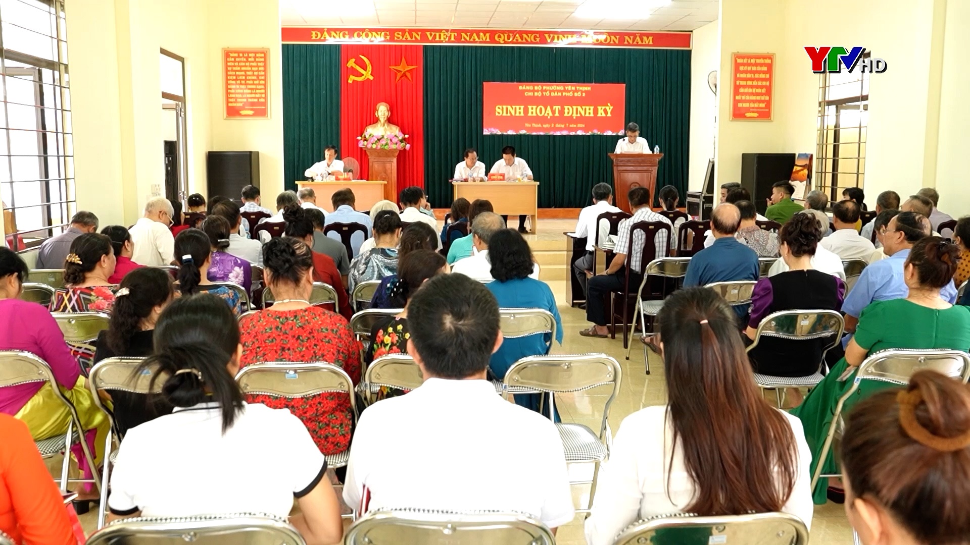 Đảng ủy phường Yên Thịnh tổ chức sinh hoạt chi bộ điểm