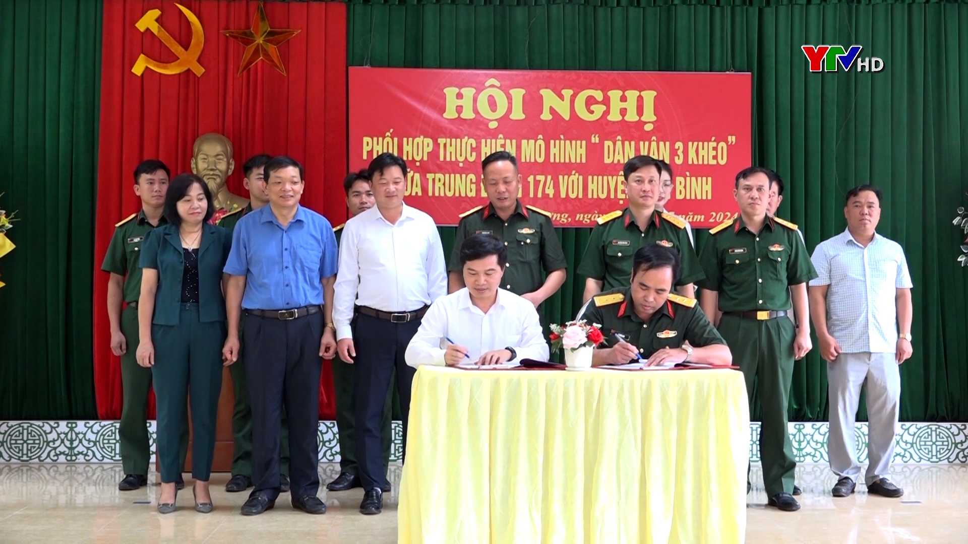 Huyện ủy Yên Bình và Trung đoàn 174 phối hợp thực hiện mô hình “Dân vận 3 khéo”