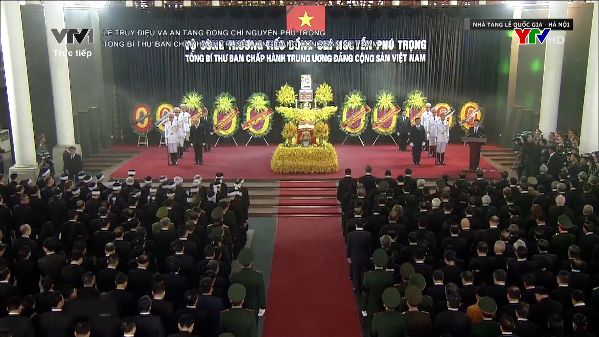 Cử hành trọng thể Lễ truy điệu và Lễ an táng Tổng Bí thư Nguyễn Phú Trọng theo nghi thức Quốc tang