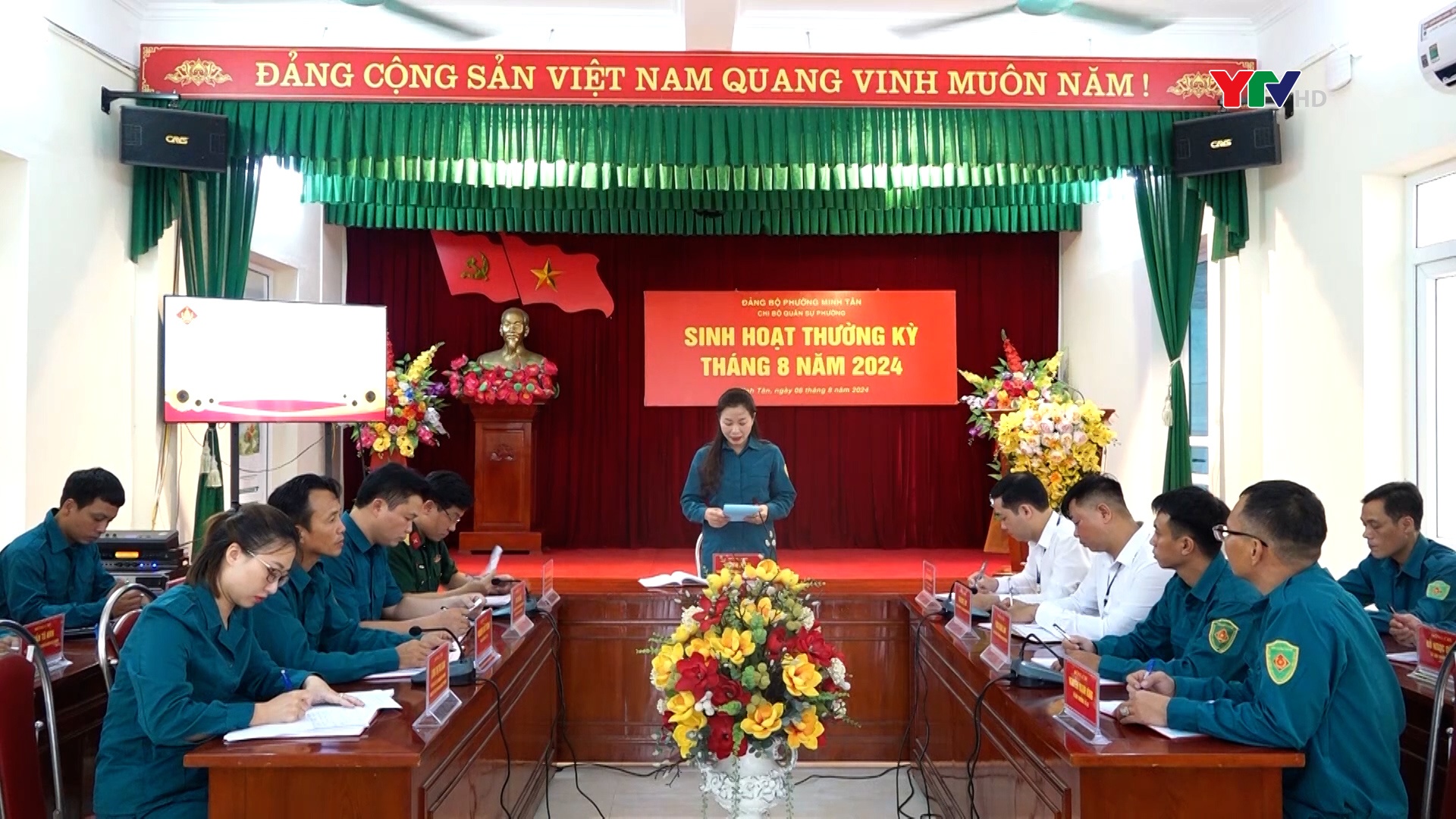 Chi bộ Quân sự phường Minh Tân (TP Yên Bái) tổ chức sinh hoạt điểm