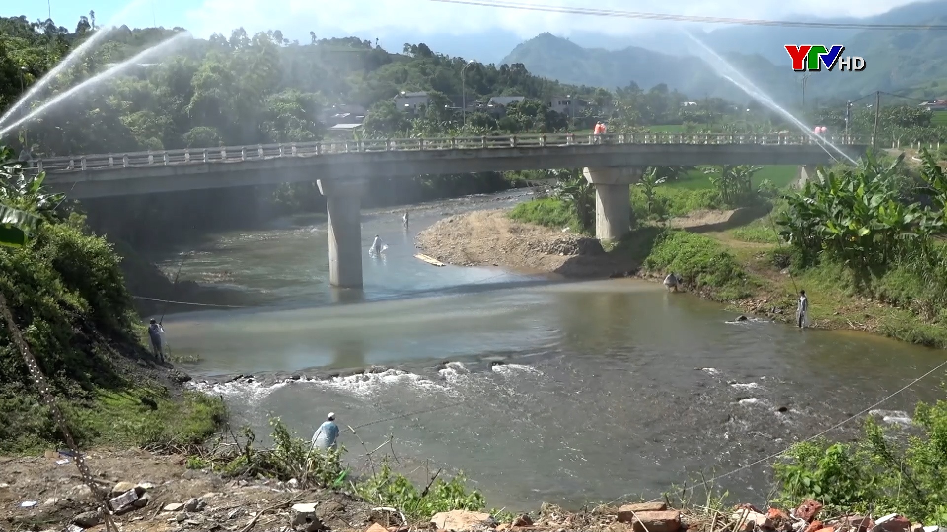 Diễn tập Phòng thủ dân sự, ứng phó bão, lụt và tìm kiếm cứu nạn tại xã Đồng Khê, huyện Văn Chấn