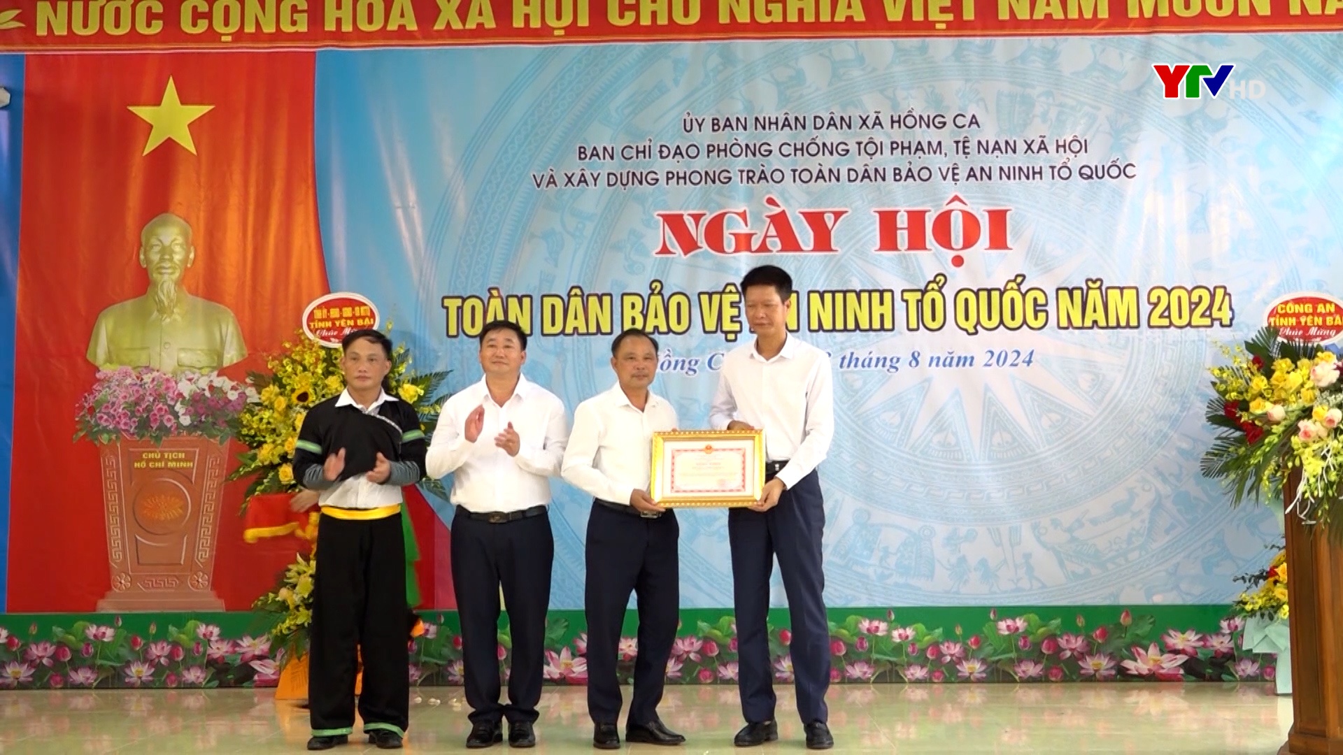 Ngày hội Toàn dân bảo vệ an ninh Tổ quốc tại xã Hồng Ca, huyện Trấn Yên